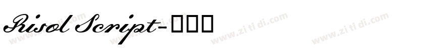 Risol Script字体转换
